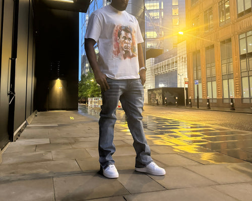 Oversized short sleeve white Alli T-shirt